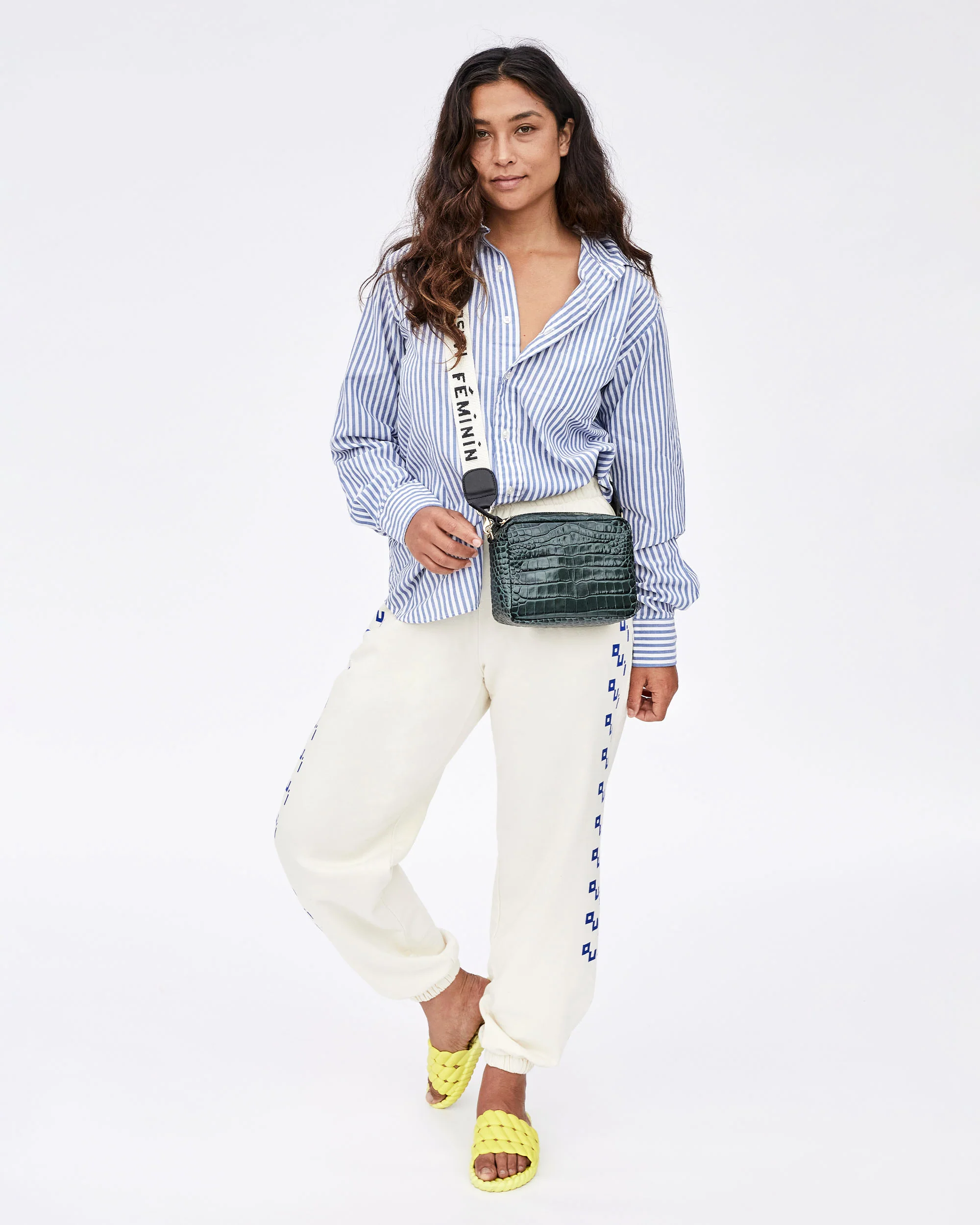 Crossbody Strap Cream With Masculin Feminin Webbing – ABIGAIL Lifestyle ...
