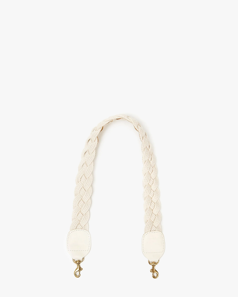 Clare V Shoulder Strap Cream Braided Rope Cream Braided Rope Bach&Co