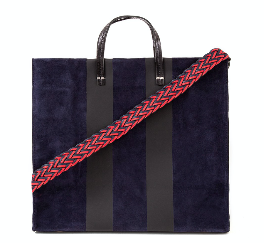 Suede Racing Stripes Simple Tote – ABIGAIL Lifestyle Boutique