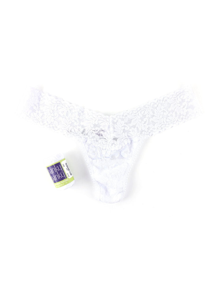 Hanky Panky Signature Lace Low Rise Thong Wrapped White Bach&Co