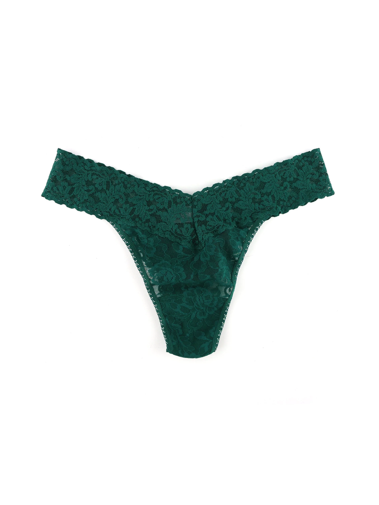 Hanky Panky Signature Lace Original Rise Thong Green Queen Bach&Co