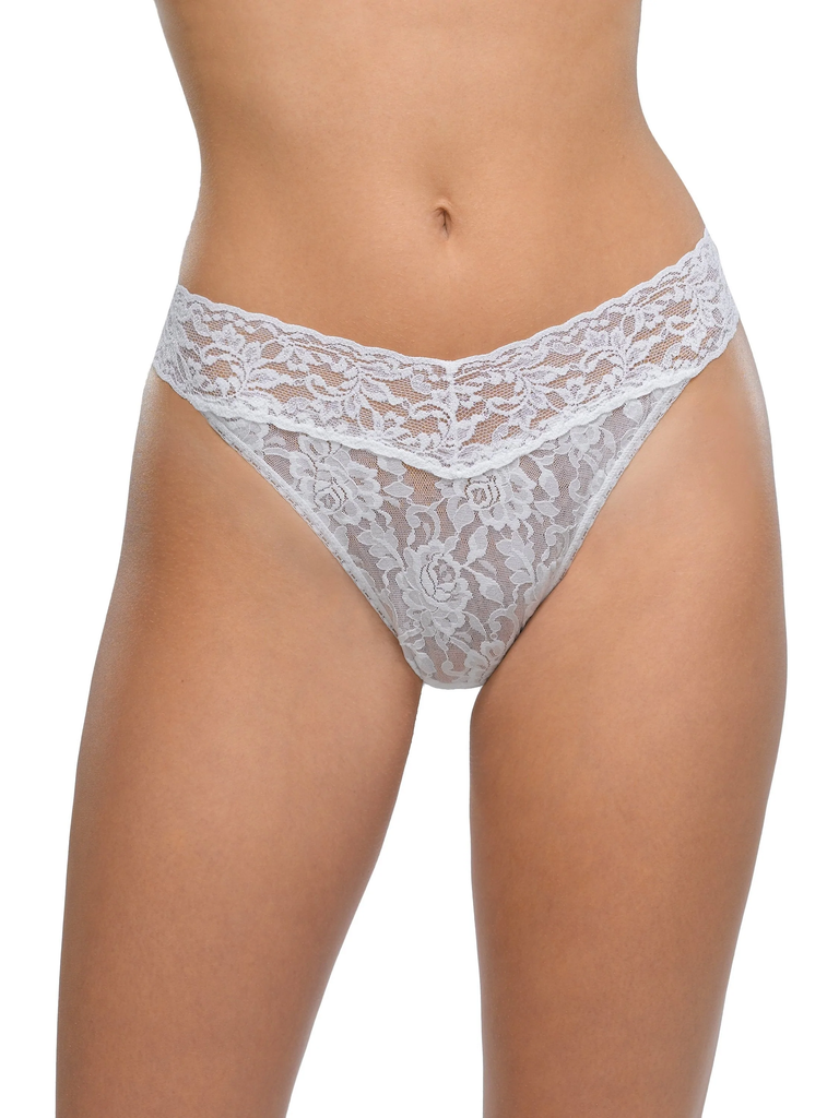 Hanky Panky Signature Lace Original Rise Thong Org White Bach&Co