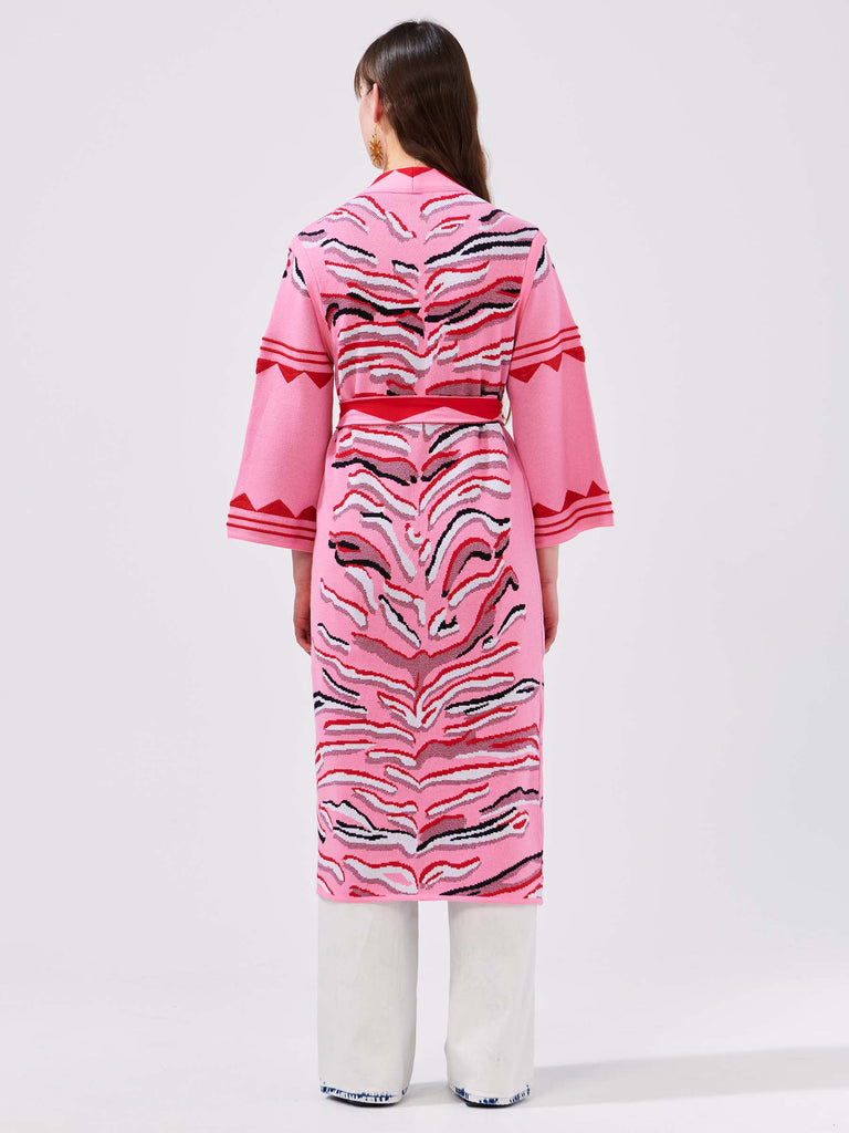 Hayley Menzies Cotton Jacquard Wide Sleeve Duster Tiger Splash Bach&Co