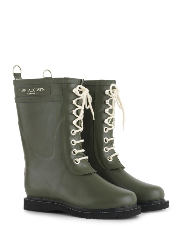 Ilse Jacobsen Rubber Boots Mid Racing Green Bach&Co
