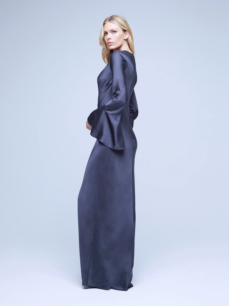 L'agence Dakora Long Sleeve Dress Dark Graphite Bach&Co