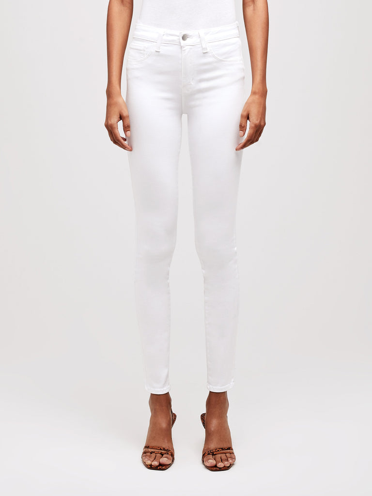 L'agence Marguerite High Rise Skinny Jeans Blanc Bach&Co 10