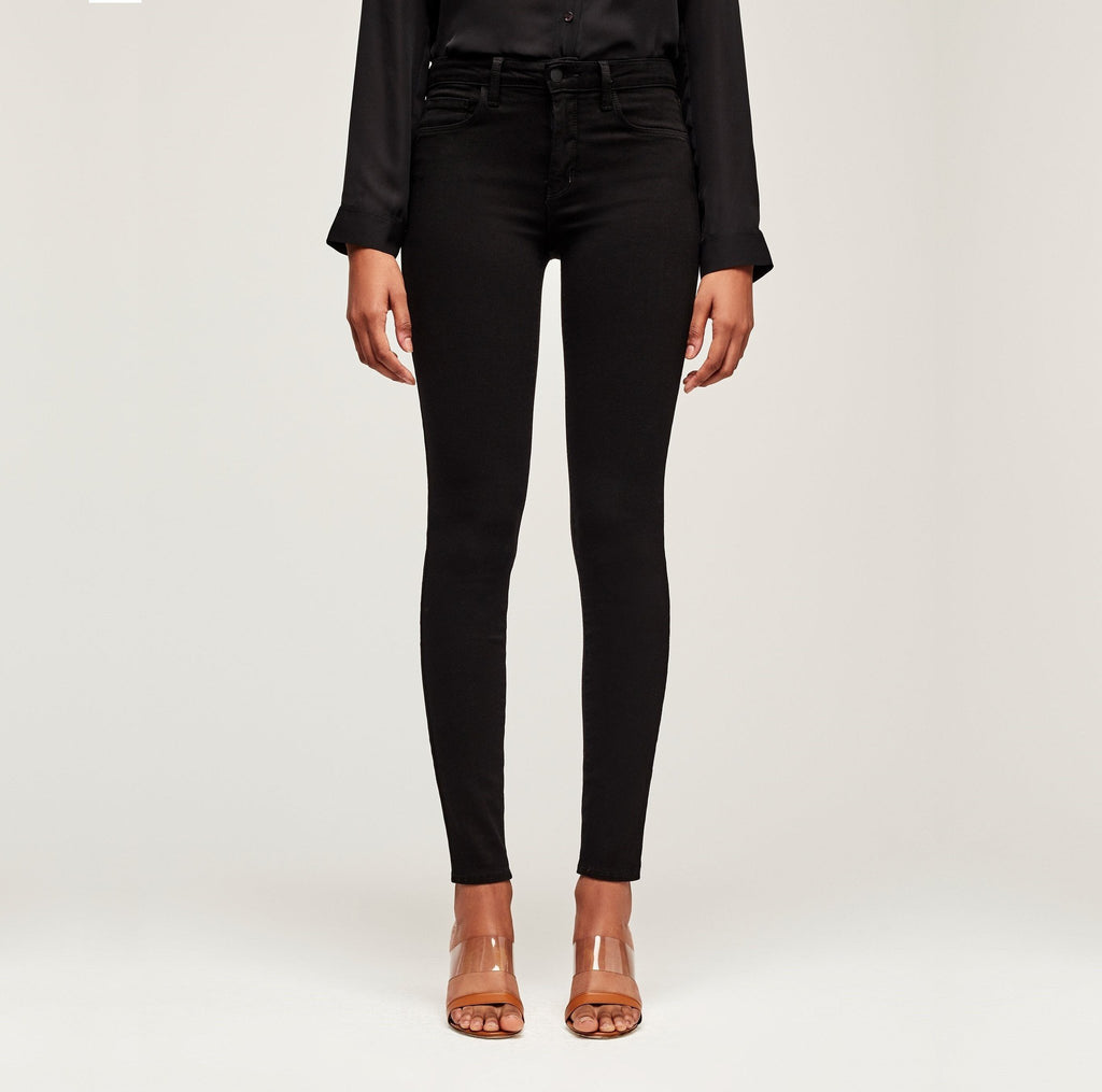 L'agence Marguerite High Rise Skinny Jeans Noir Bach&Co 19