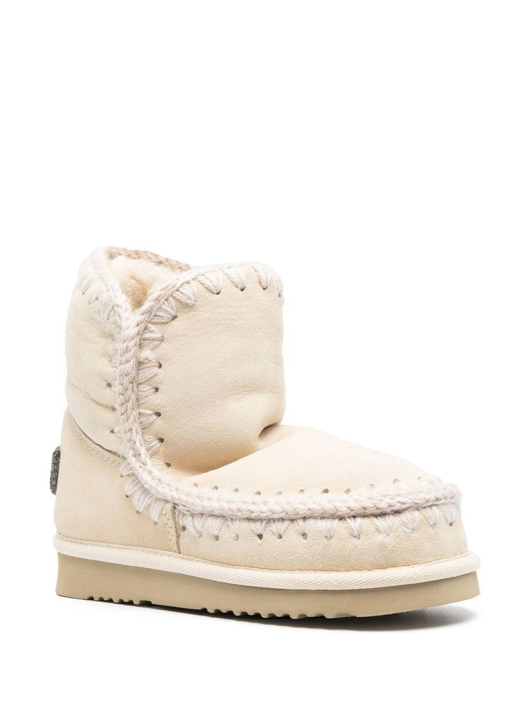 Mou Eskimo 18 ankle boots with glitter logo Vanilla Bach&Co