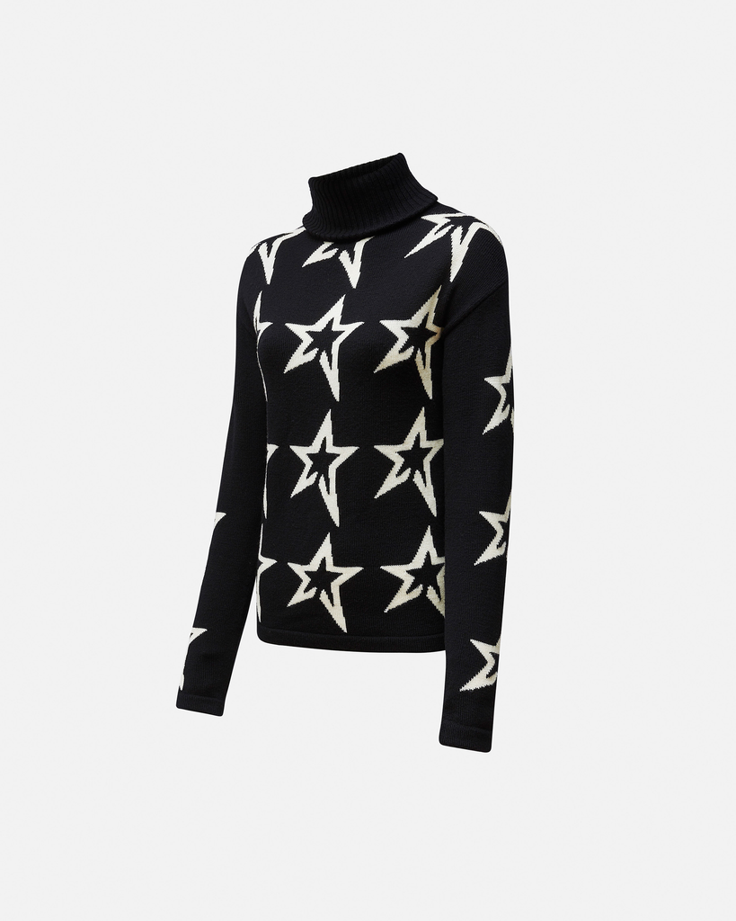 Perfect Moment Star Dust Sweater Black/Snow White Star Bach&Co
