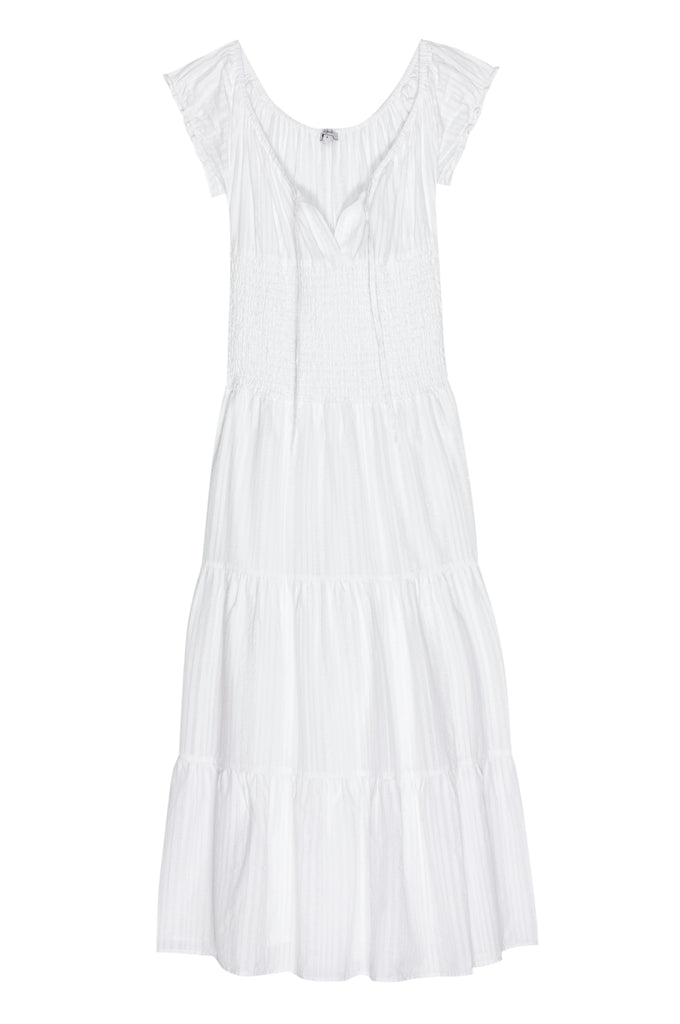 Rails Daria  Pullover Midi Dress White Stripe Bach&Co