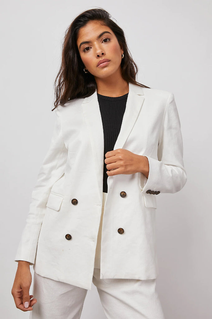 Rails Jac Double-Breasted Blazer Creme Bach&Co
