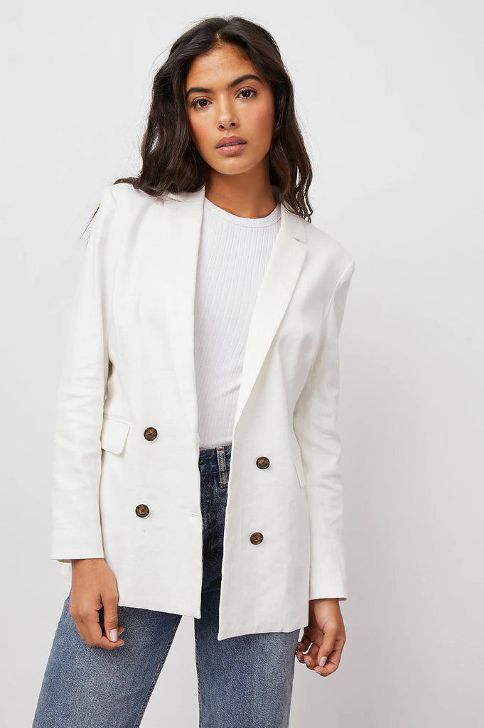 Rails Jac Double-Breasted Blazer Creme Bach&Co