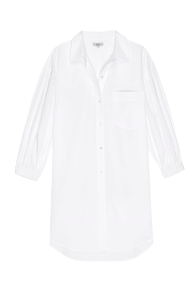 Rails Parson Oversized Shirtdress White abigail fashion