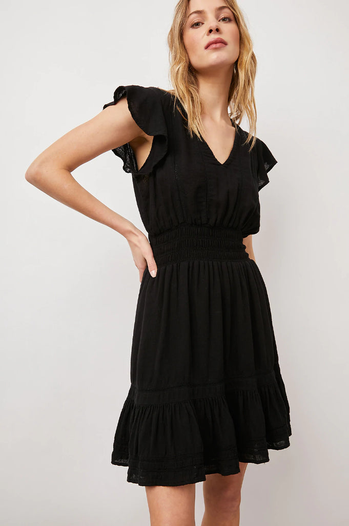 Rails Tara Pullover Style Mini Dress Black Lace Det Bach&Co