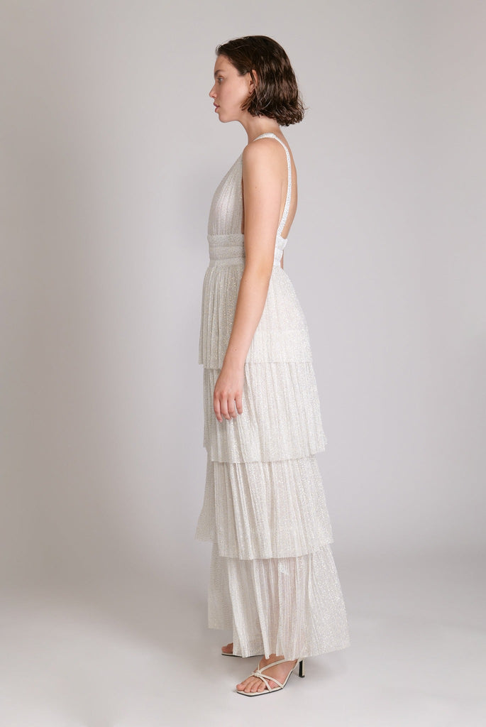 Sabina Musayev Alpha Dress White Bach&Co