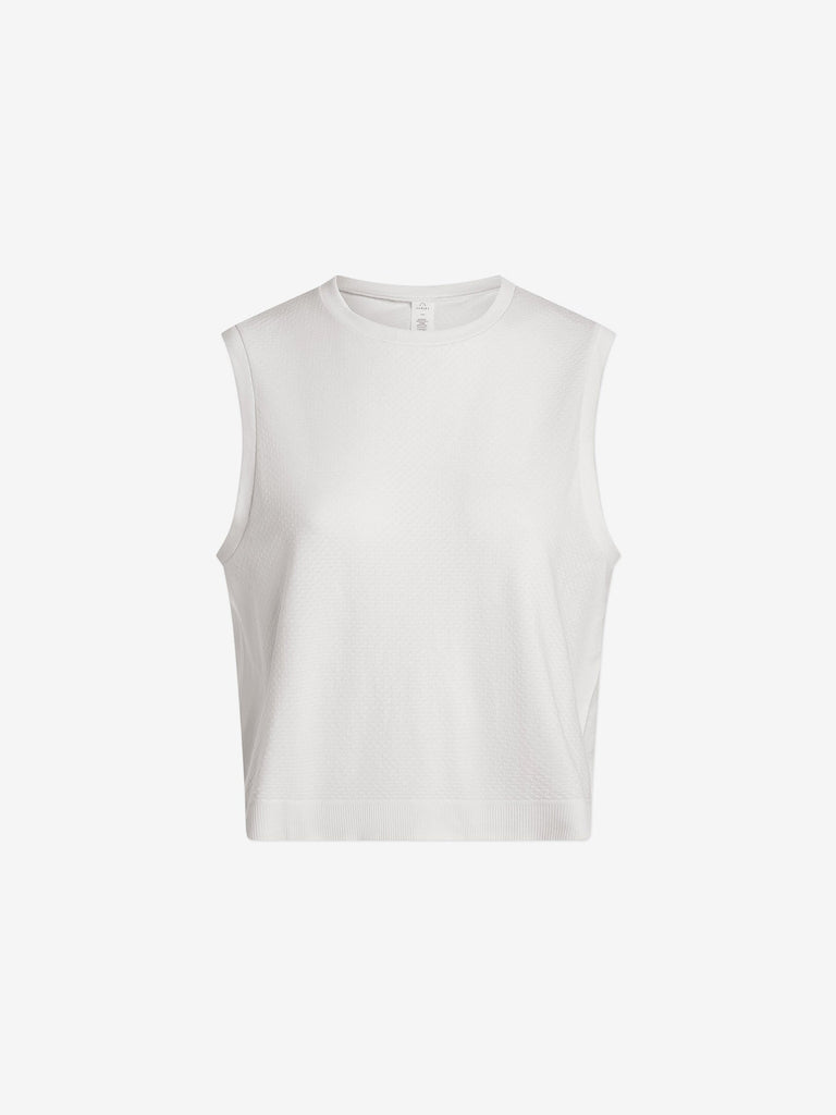 Varley Page Seamless Crop Tank Snow White Bach&Co