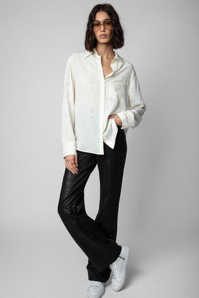 Zadig & Voltaire Morning Jac Silk Shirt Craie Bach&Co